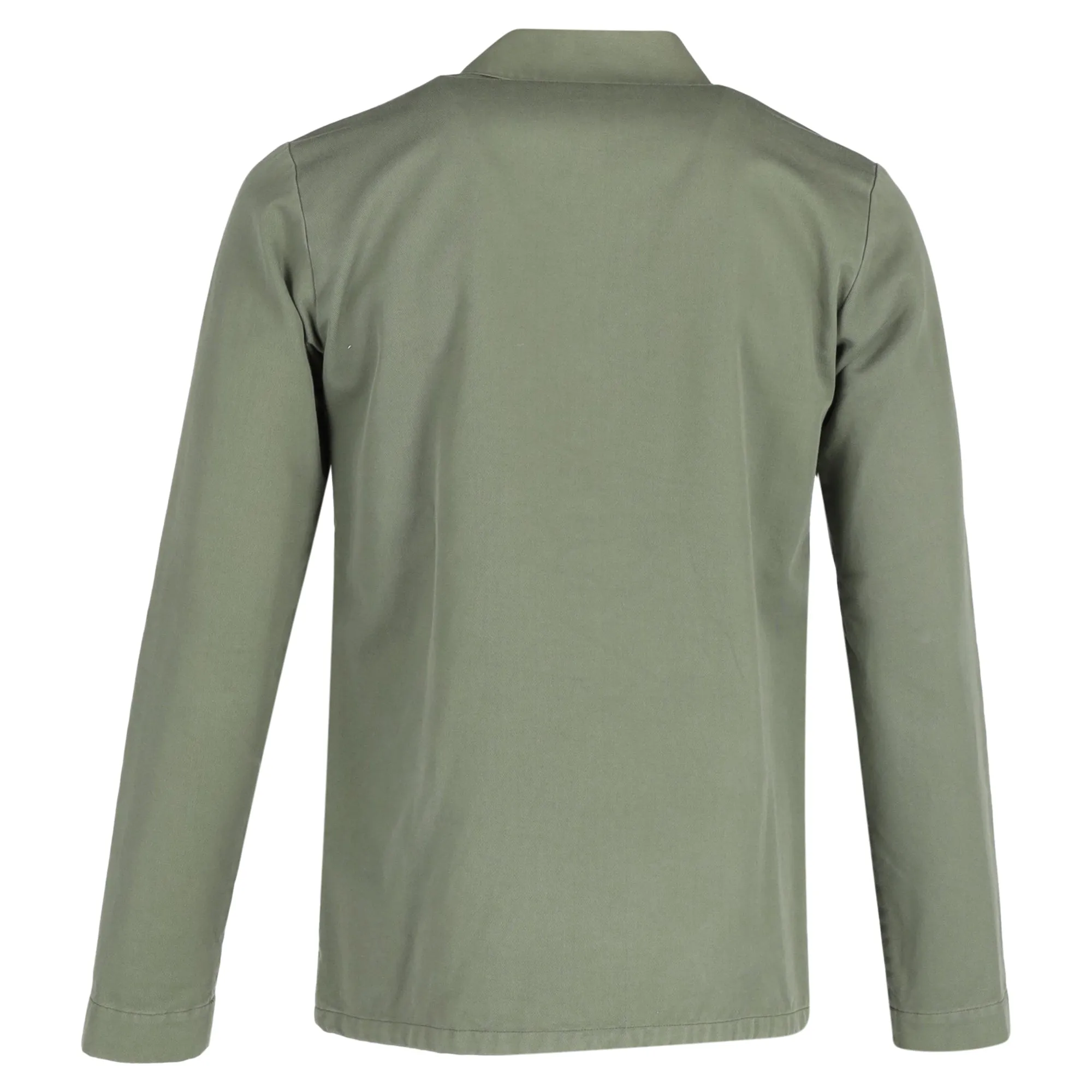 A.P.C. Button Down with Pockets Jacket in Green Cotton
