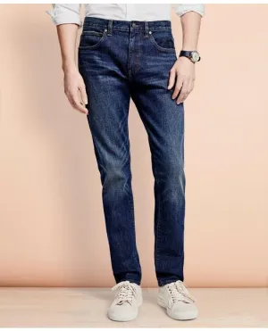 Brooks Brothers Men's 116 Slim Jeans Medium Wash Brooks Brothers