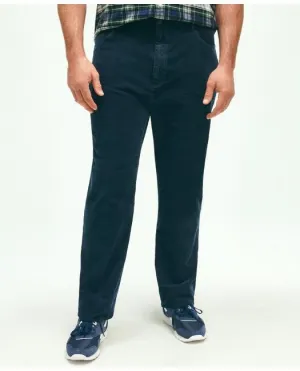 Brooks Brothers Men's Big & Tall Five-Pocket Stretch Corduroy Cotton Pants Navy Brooks Brothers