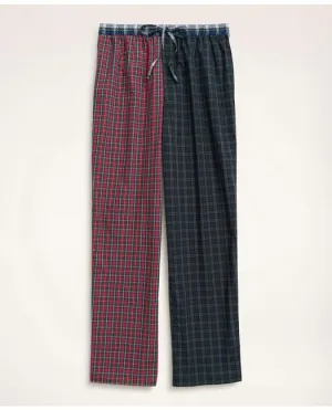 Brooks Brothers Men's Cotton Broadcloth Fun Tartan Lounge Pants Multicolor Brooks Brothers