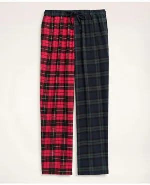 Brooks Brothers Men's Cotton Flannel Fun Tartan Lounge Pants Multicolor Brooks Brothers