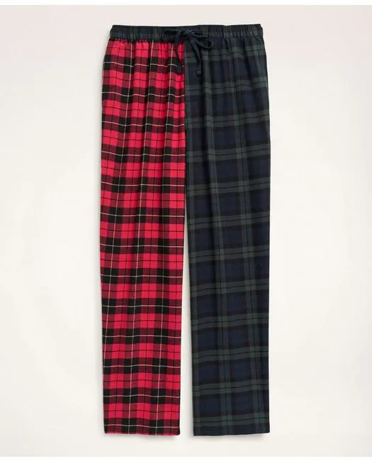 Brooks Brothers Men's Cotton Flannel Fun Tartan Lounge Pants Multicolor Brooks Brothers
