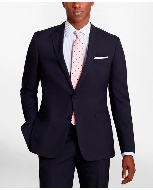 Brooks Brothers Men's Regent-Fit Wool Suit Jacket Navy Brooks Brothers