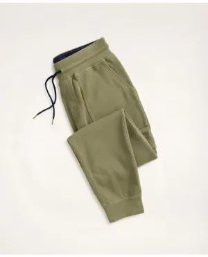 Brooks Brothers Men's Ribbed French Terry Cargo Joggers Olive Brooks Brothers