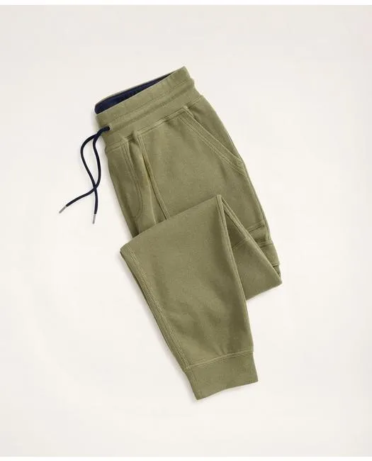 Brooks Brothers Men's Ribbed French Terry Cargo Joggers Olive Brooks Brothers