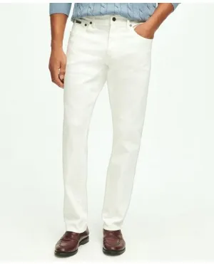 Brooks Brothers Men's Straight Fit Denim Jeans White Brooks Brothers