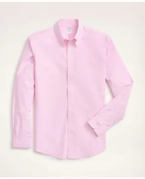 Brooks Brothers Men's Stretch Regent Regular-Fit Sport Shirt Pink Brooks Brothers