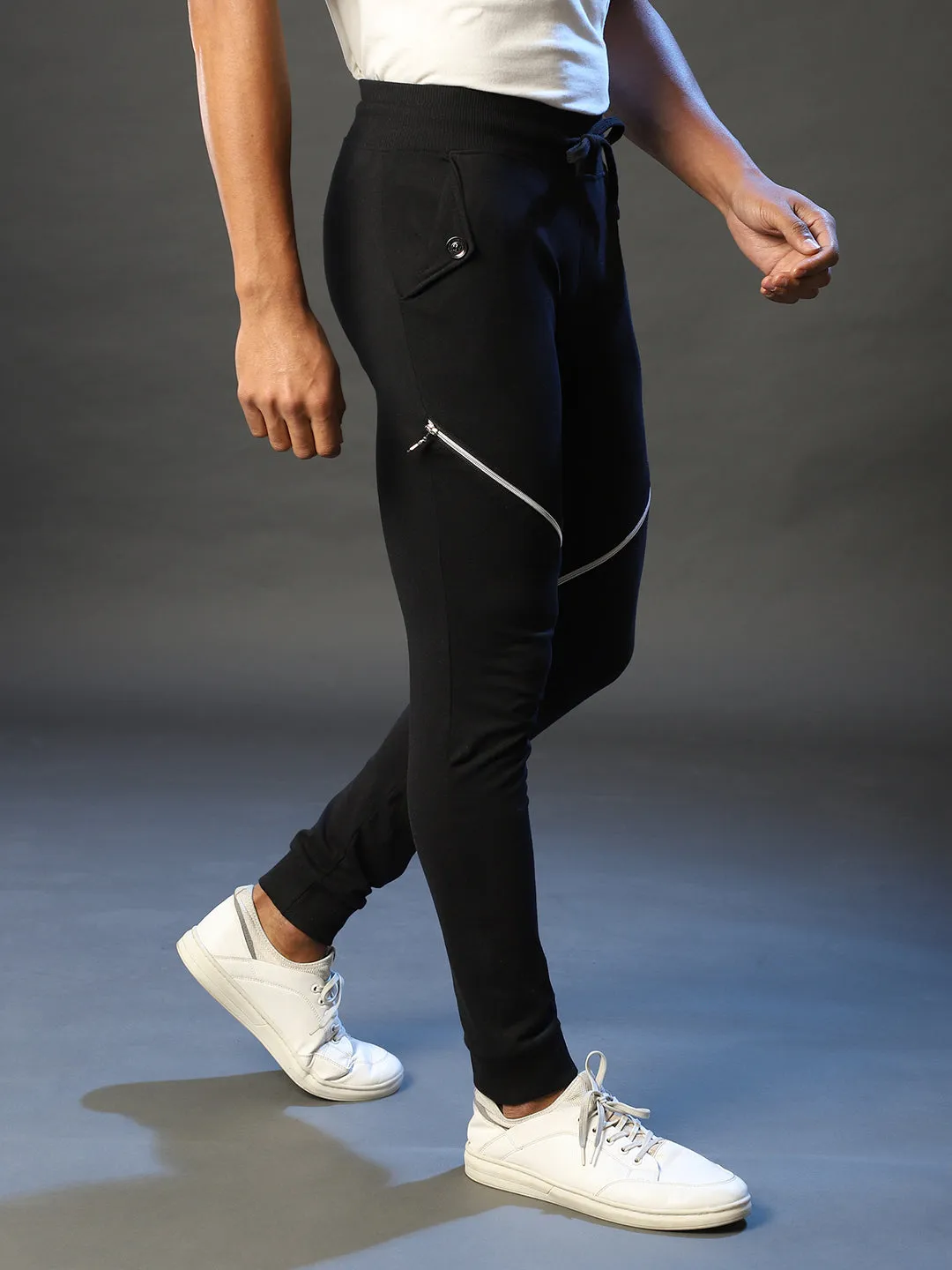 Campus Sutra Men Solid Trackpant