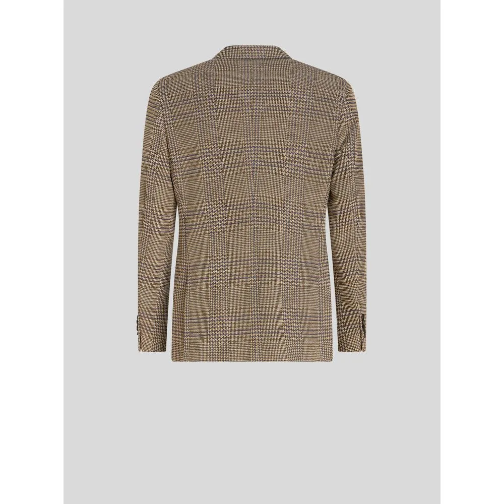 CHECK JERSEY JACKET