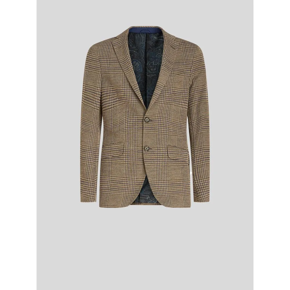 CHECK JERSEY JACKET