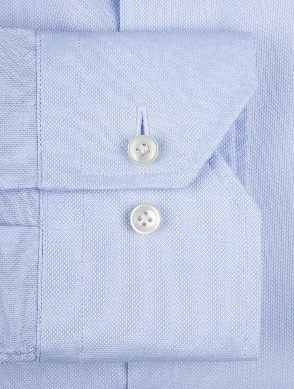 Classic Fit Pinpoint Shirt-Blue