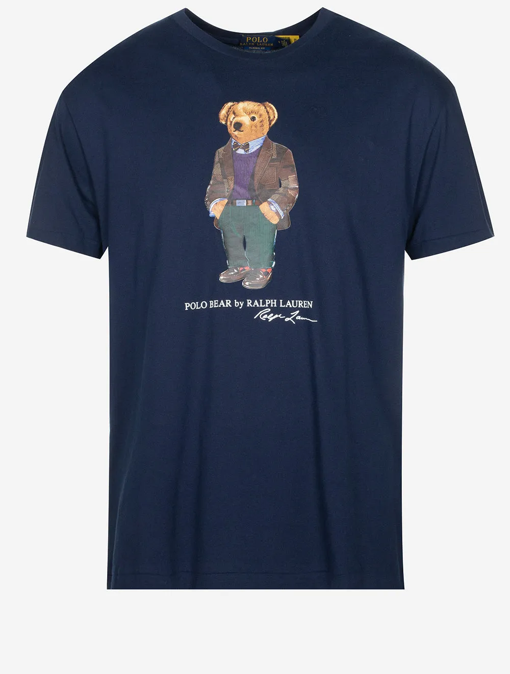 Classic Fit Polo Bear Jersey T-Shirt Navy