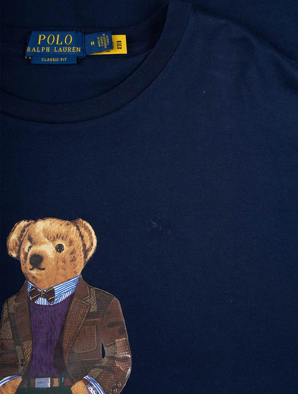 Classic Fit Polo Bear Jersey T-Shirt Navy