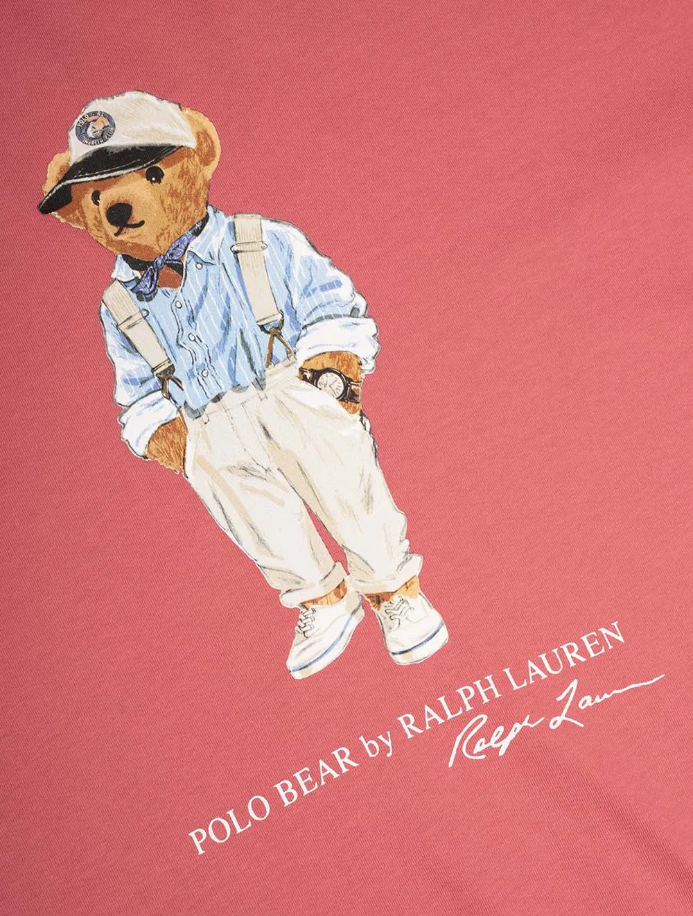 Classic Fit Polo Bear Jersey T-Shirt Red