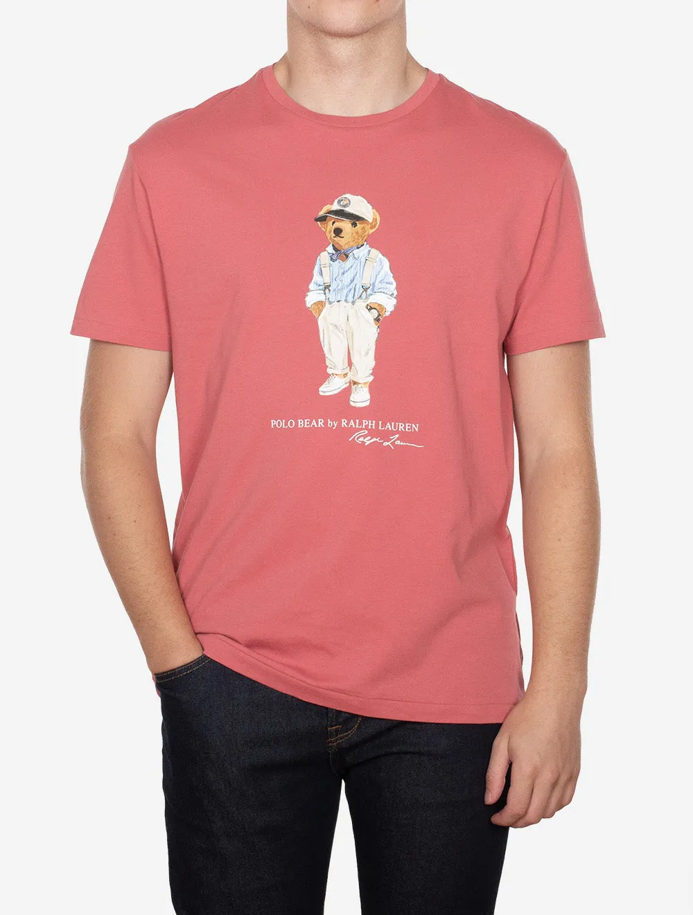 Classic Fit Polo Bear Jersey T-Shirt Red