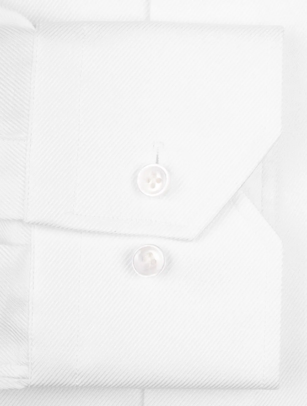 Classic Fit Single Cuff Twill Shirt White