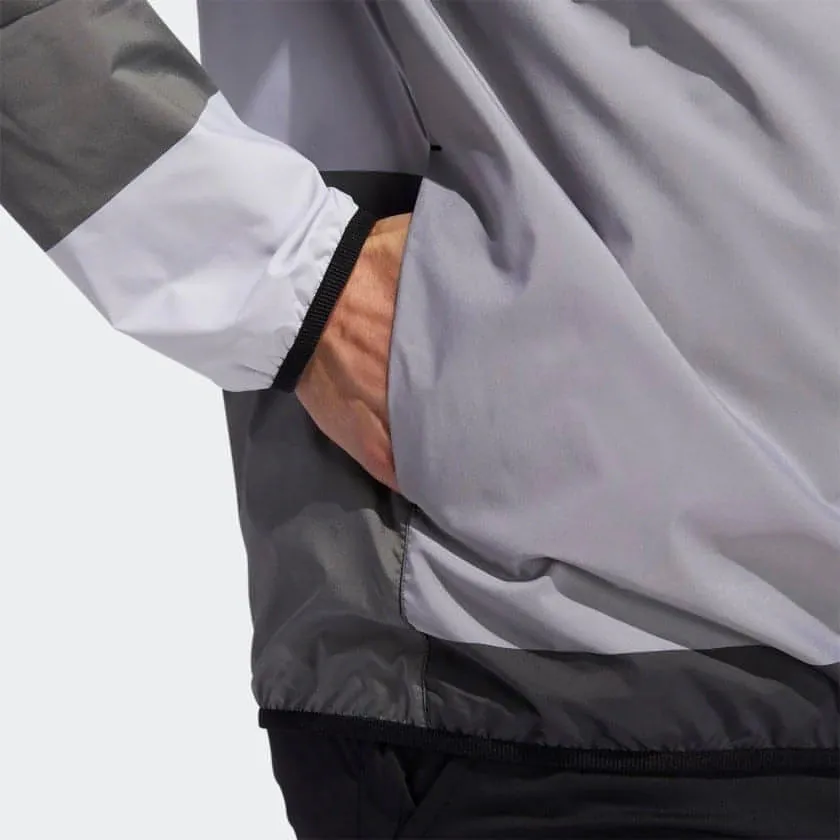 Clothing Adidas  Men adidas Adicross Mens Golf Anorak Jacket - Grey