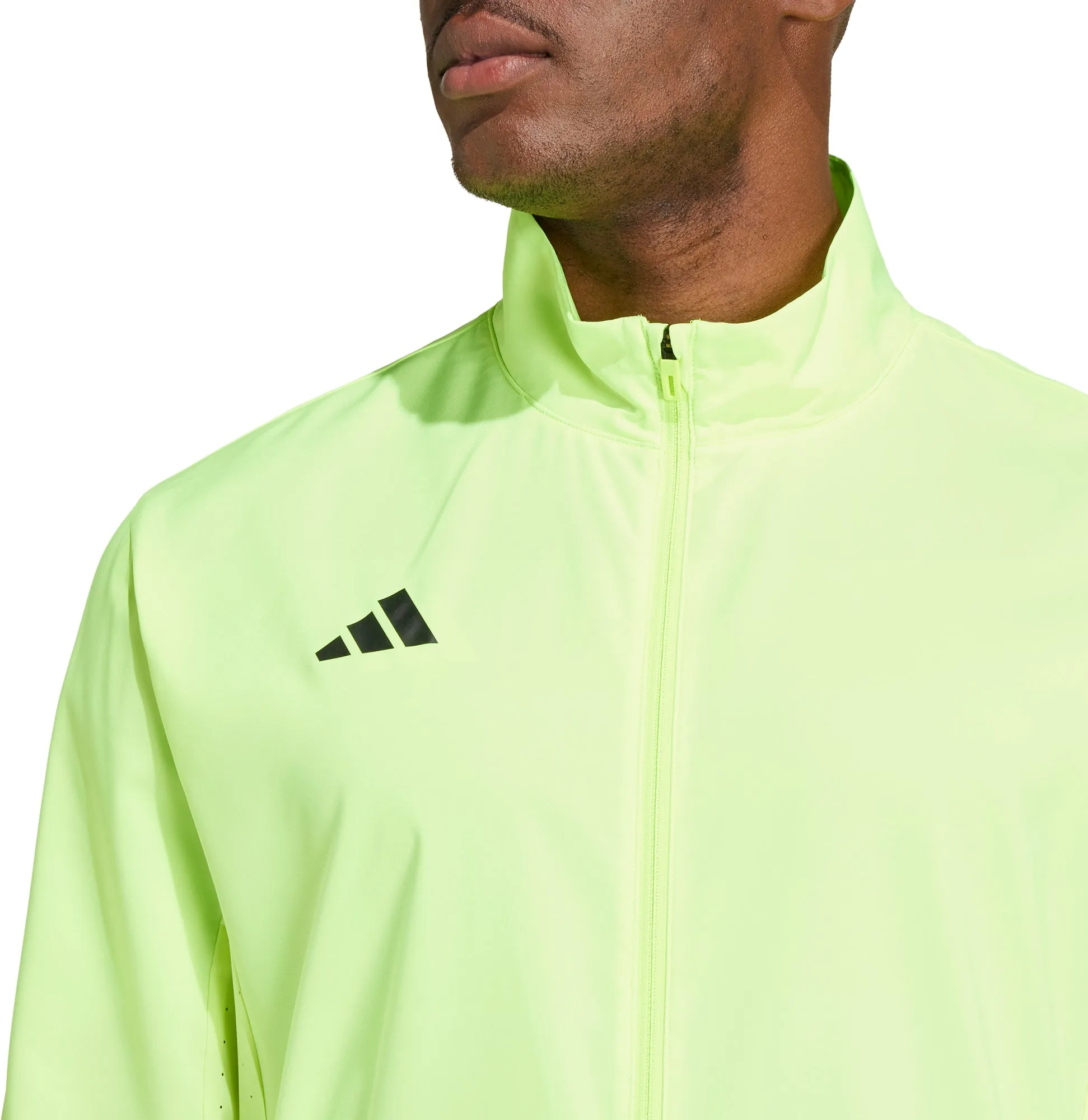 Clothing Adidas  Men adidas Adizero Essentials Mens Running Jacket - Green