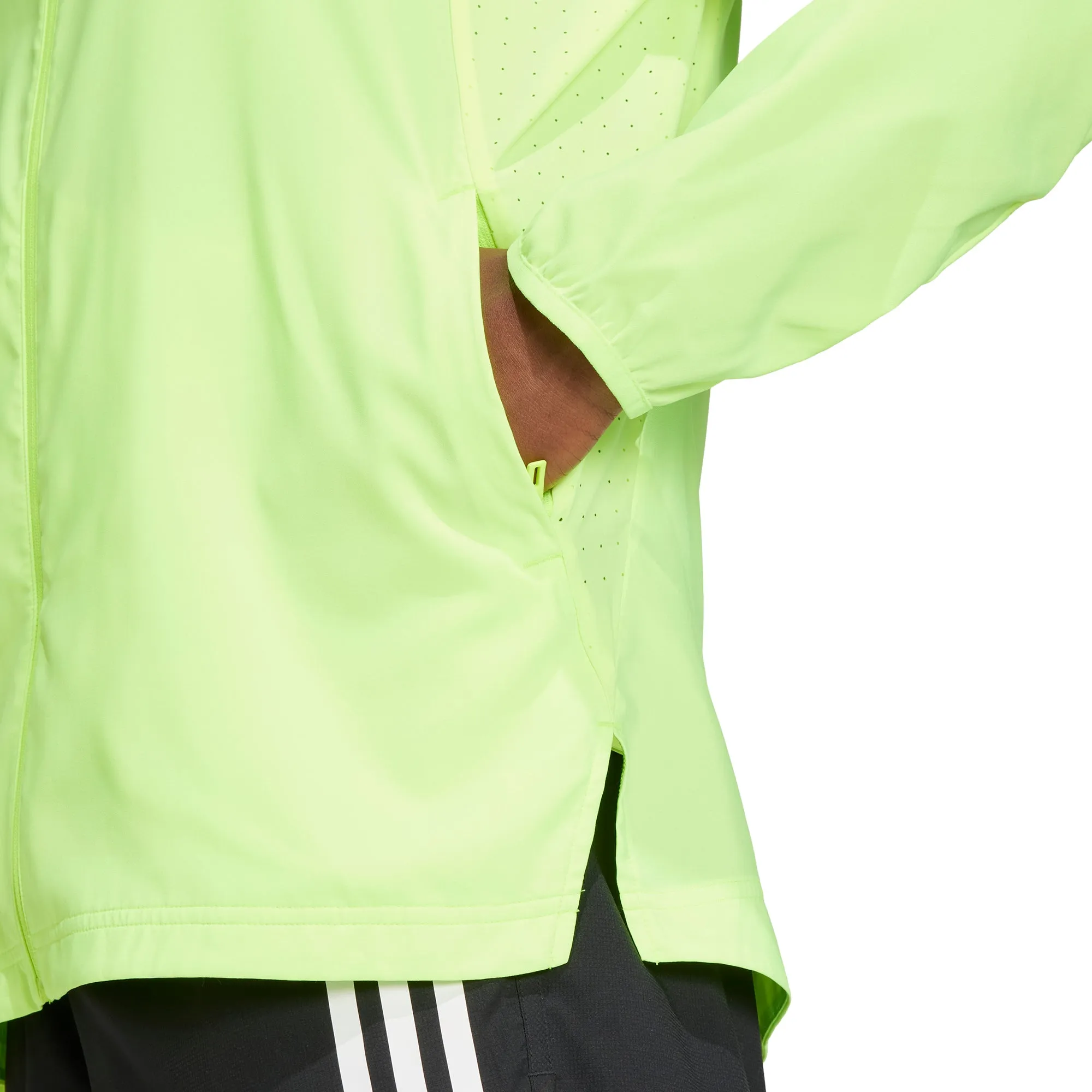 Clothing Adidas  Men adidas Adizero Essentials Mens Running Jacket - Green