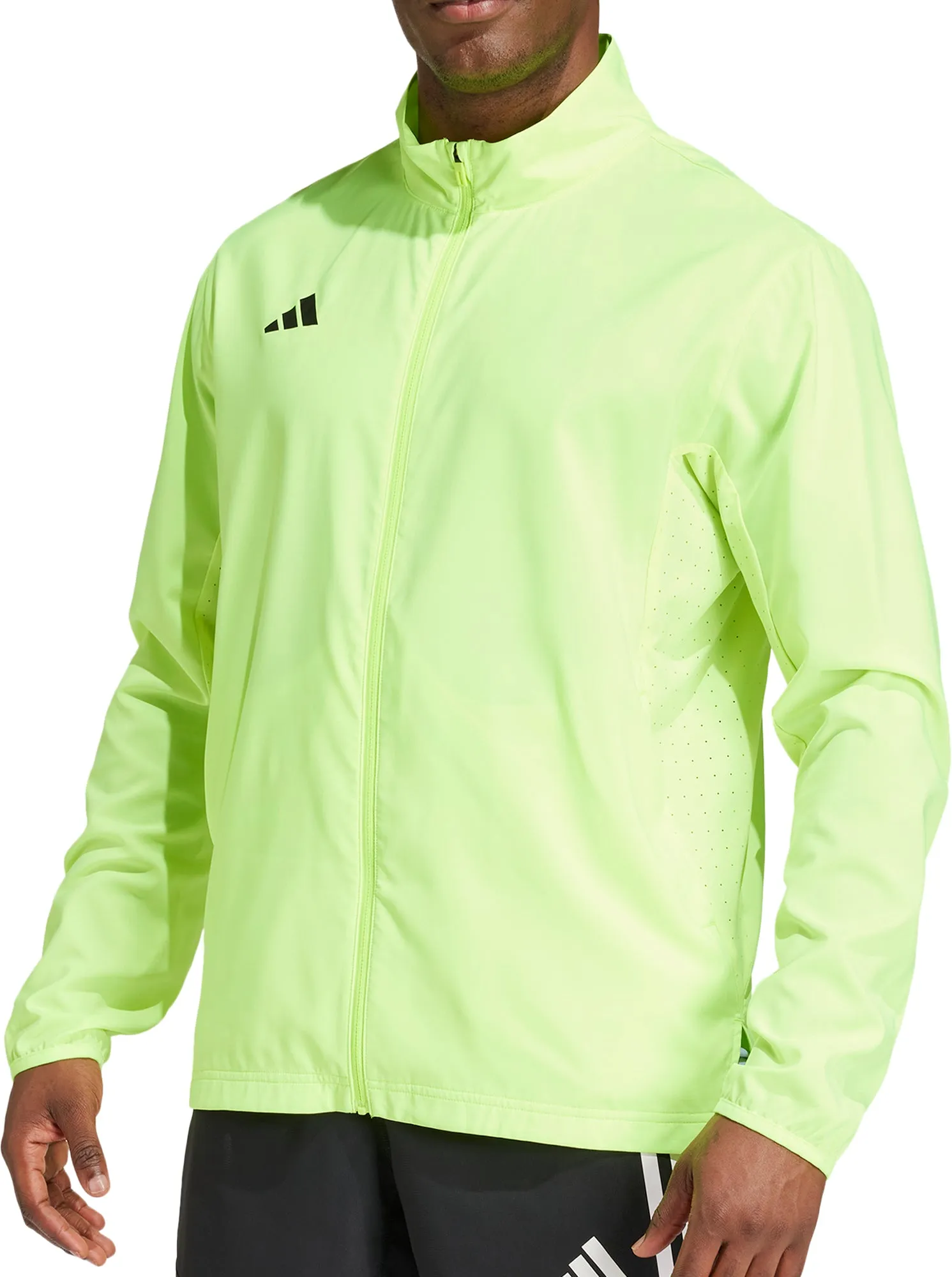 Clothing Adidas  Men adidas Adizero Essentials Mens Running Jacket - Green