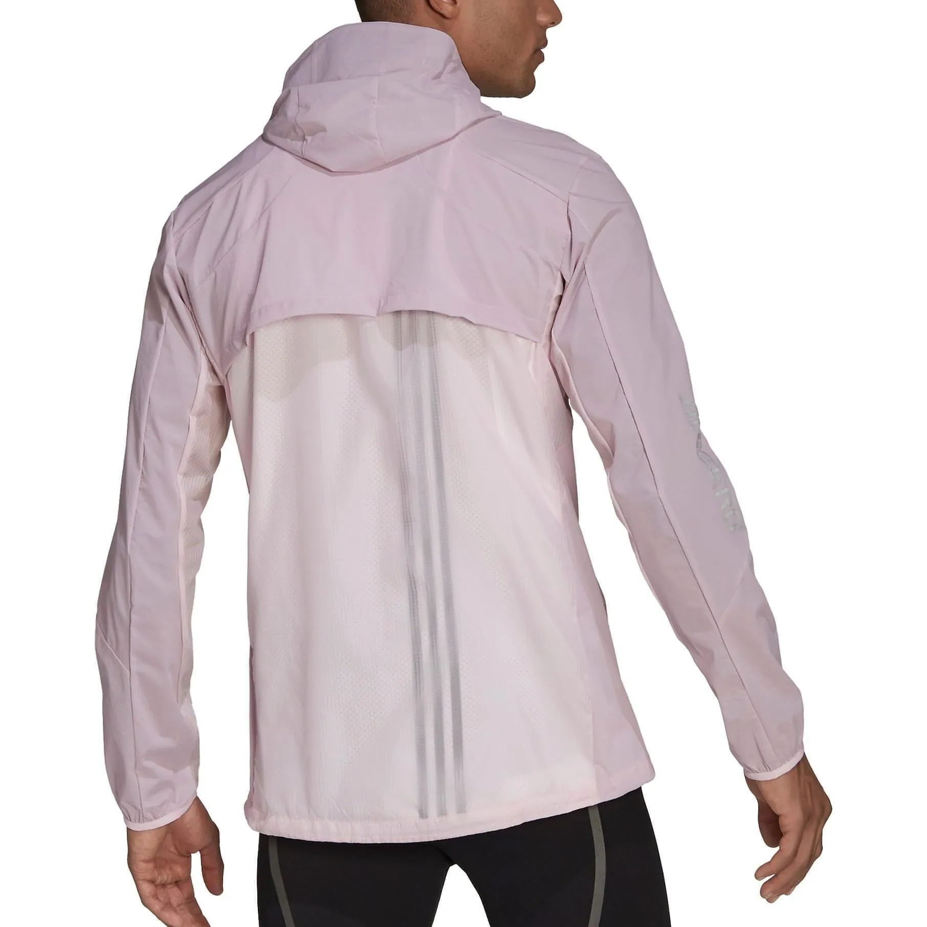 Clothing Adidas  Men adidas Adizero Marathon Mens Running Jacket - Pink