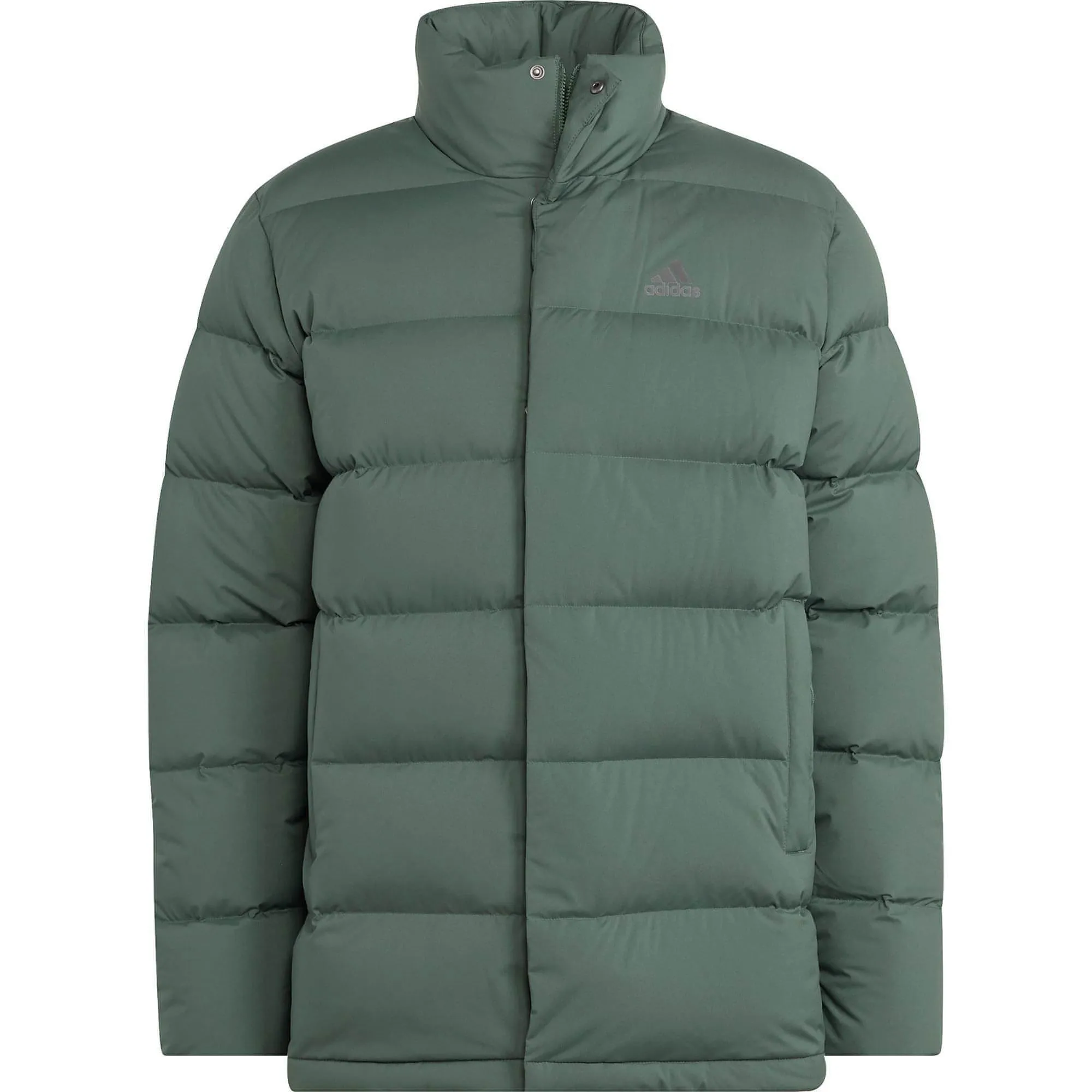 Clothing Adidas  Men adidas Helionic Mid-Length Mens Down Jacket - Green