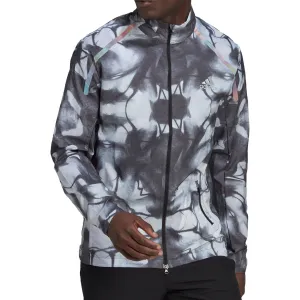 Clothing Adidas  Men adidas Marathon Translucent Mens Running Jacket - White