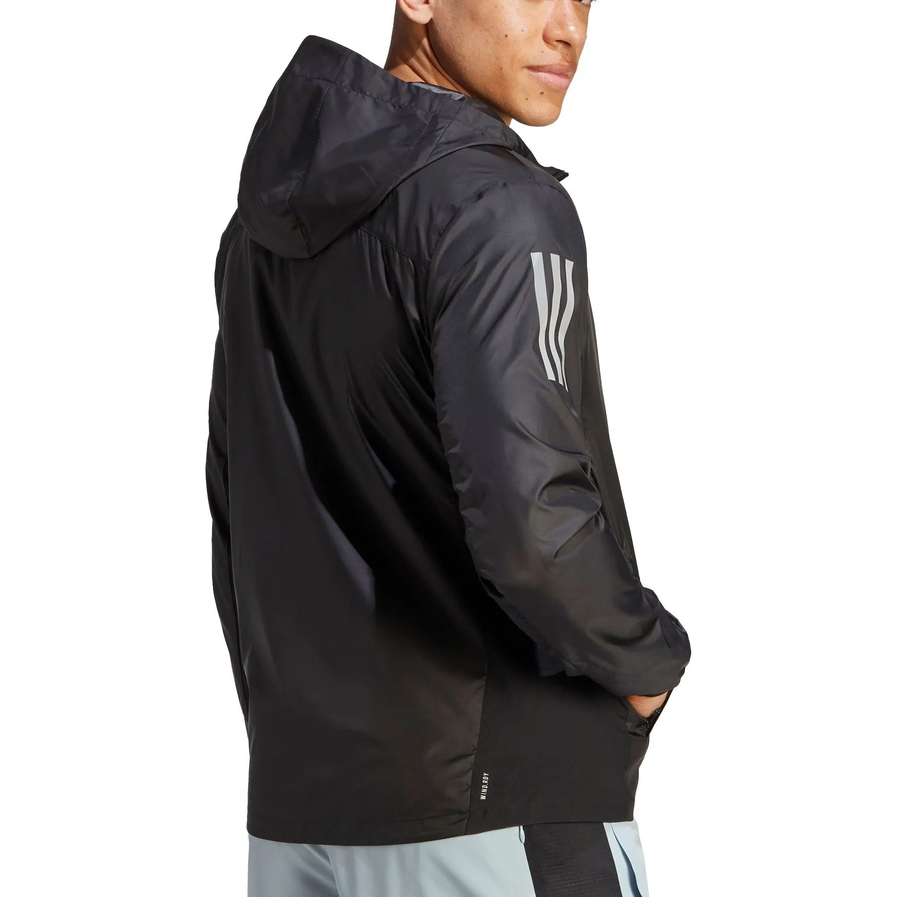 Clothing Adidas  Men adidas Own The Run Mens Running Jacket - Black