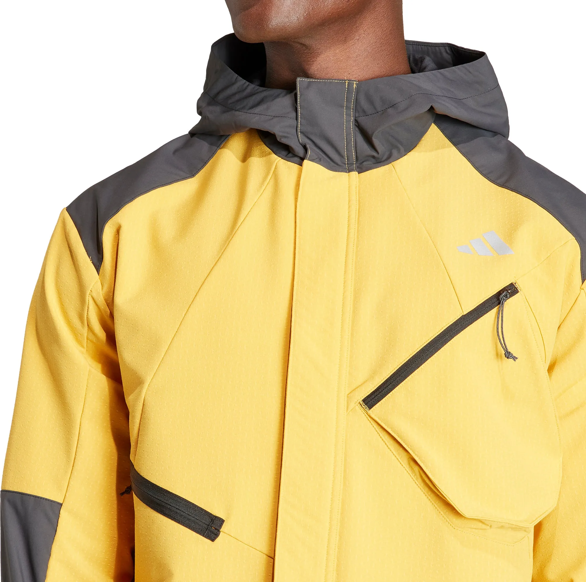Clothing Adidas  Men adidas Ultimate Conquer The Elements COLD.RDY Mens Running Jacket - Yellow
