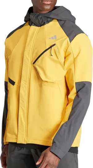 Clothing Adidas  Men adidas Ultimate Conquer The Elements COLD.RDY Mens Running Jacket - Yellow
