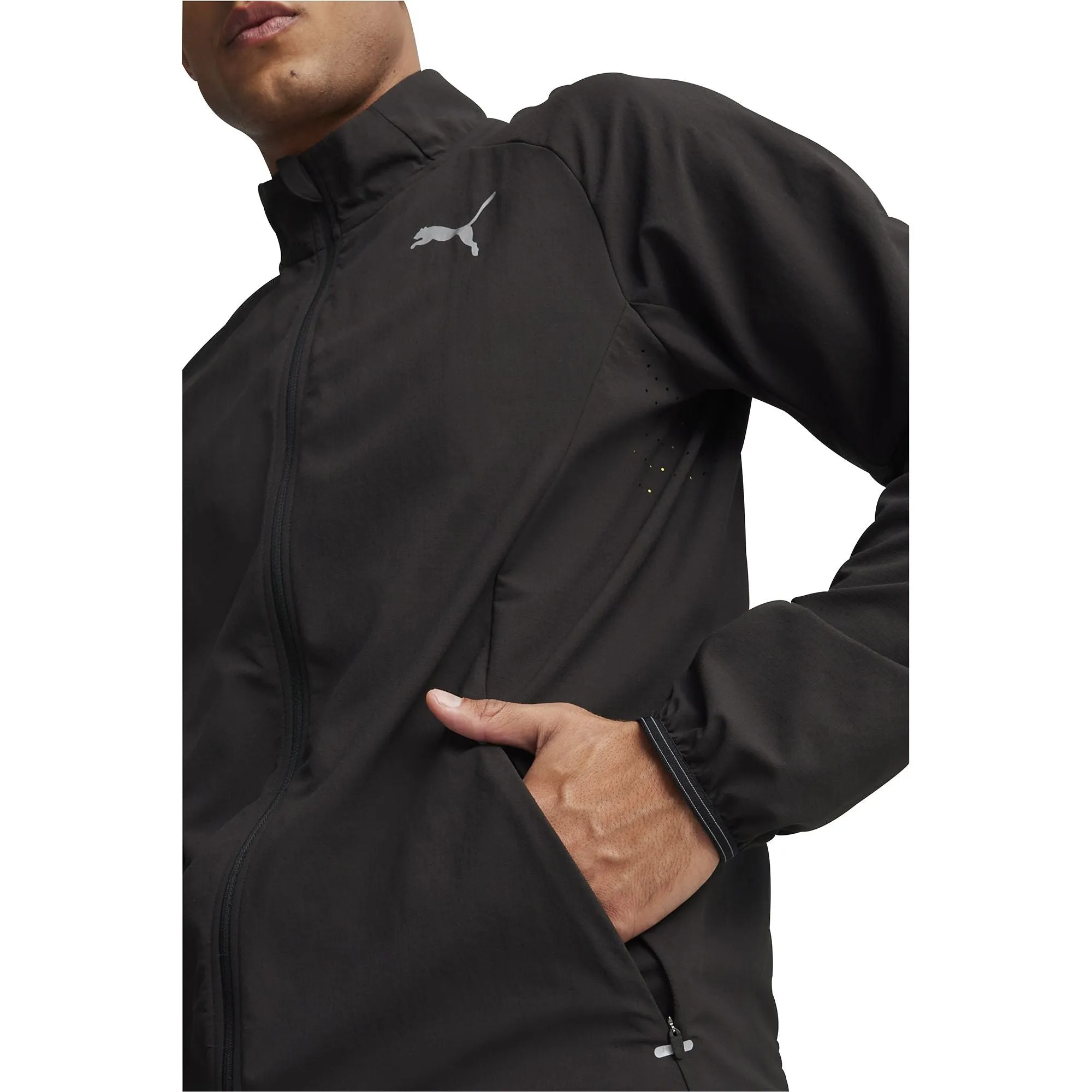 Clothing Puma  Men Puma Run Elite Ultraweave Mens Running Jacket - Black