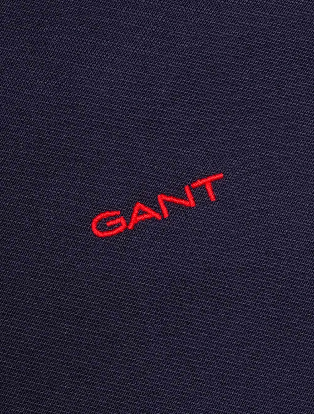 Contrast Tipping Short Sleeve Pique Evening Blue