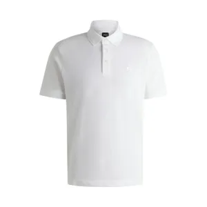 Cotton-piqué polo shirt with Double B monogram