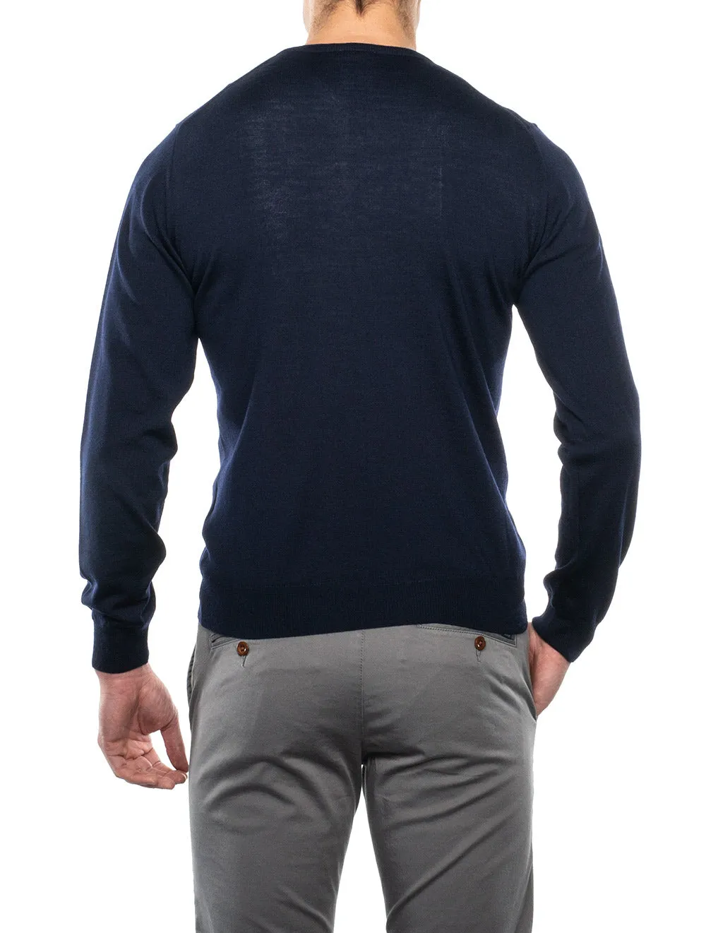 Crew Neck Jumper Navy