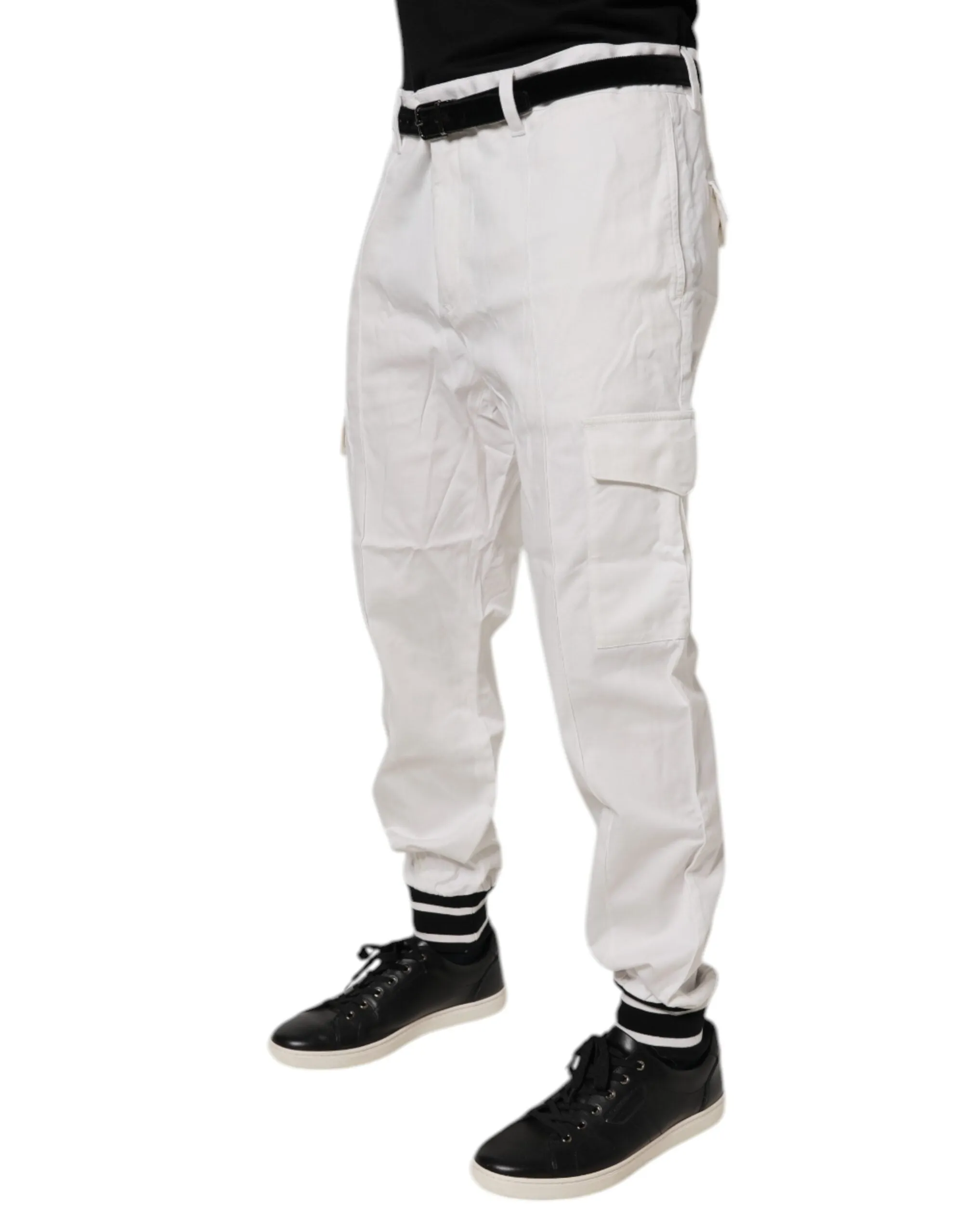 Dolce & Gabbana Cotton Jogger Cargo Skinny Men's Pants (Pre-Owned)