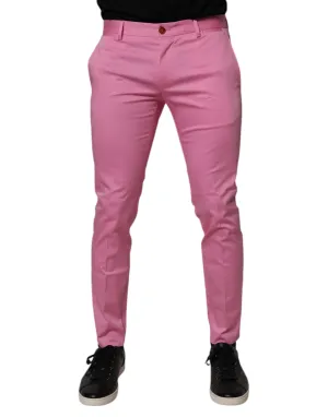Dolce & Gabbana Cotton Slim Fit Men Dress Formal Men's Pants
