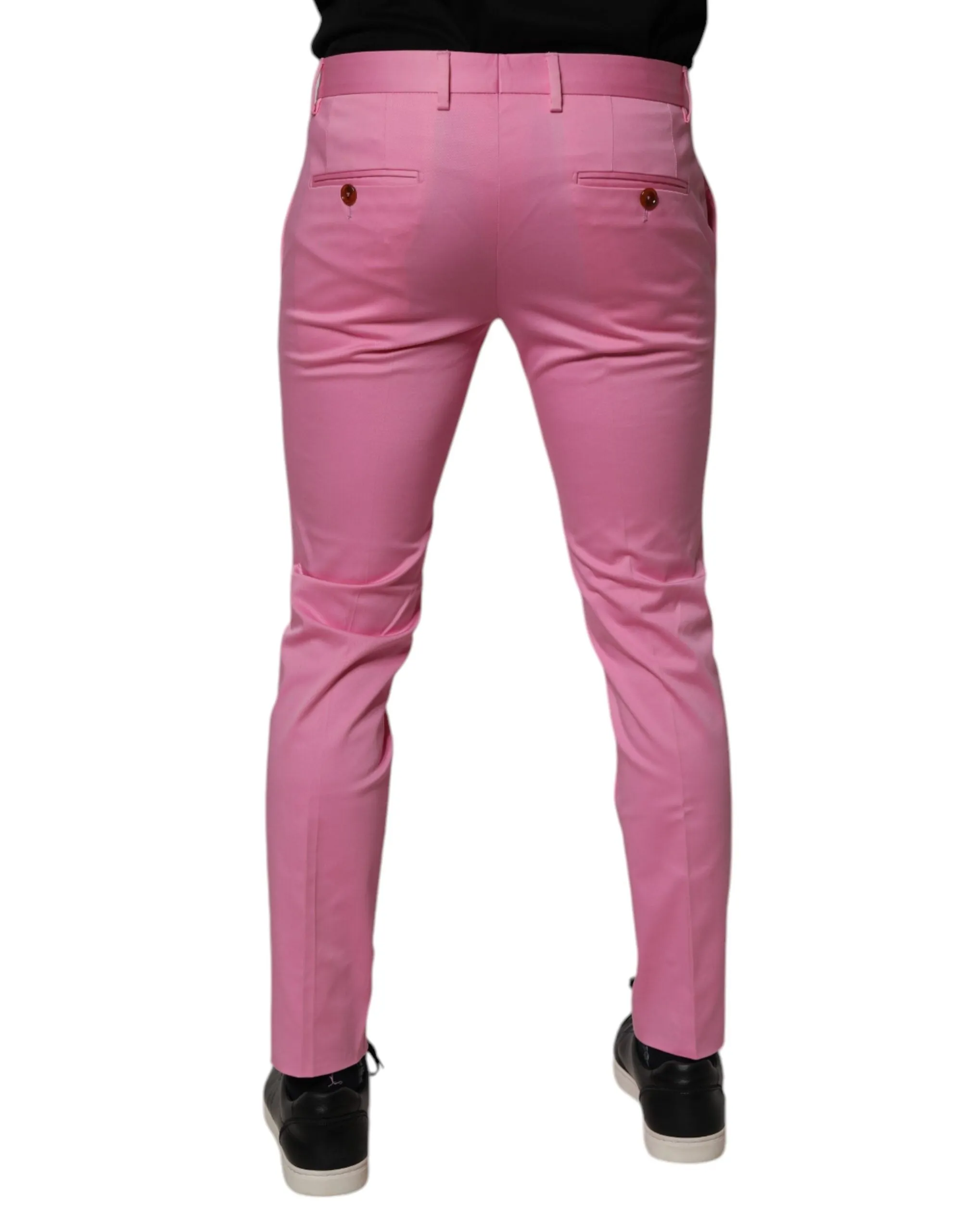Dolce & Gabbana Cotton Slim Fit Men Dress Formal Men's Pants