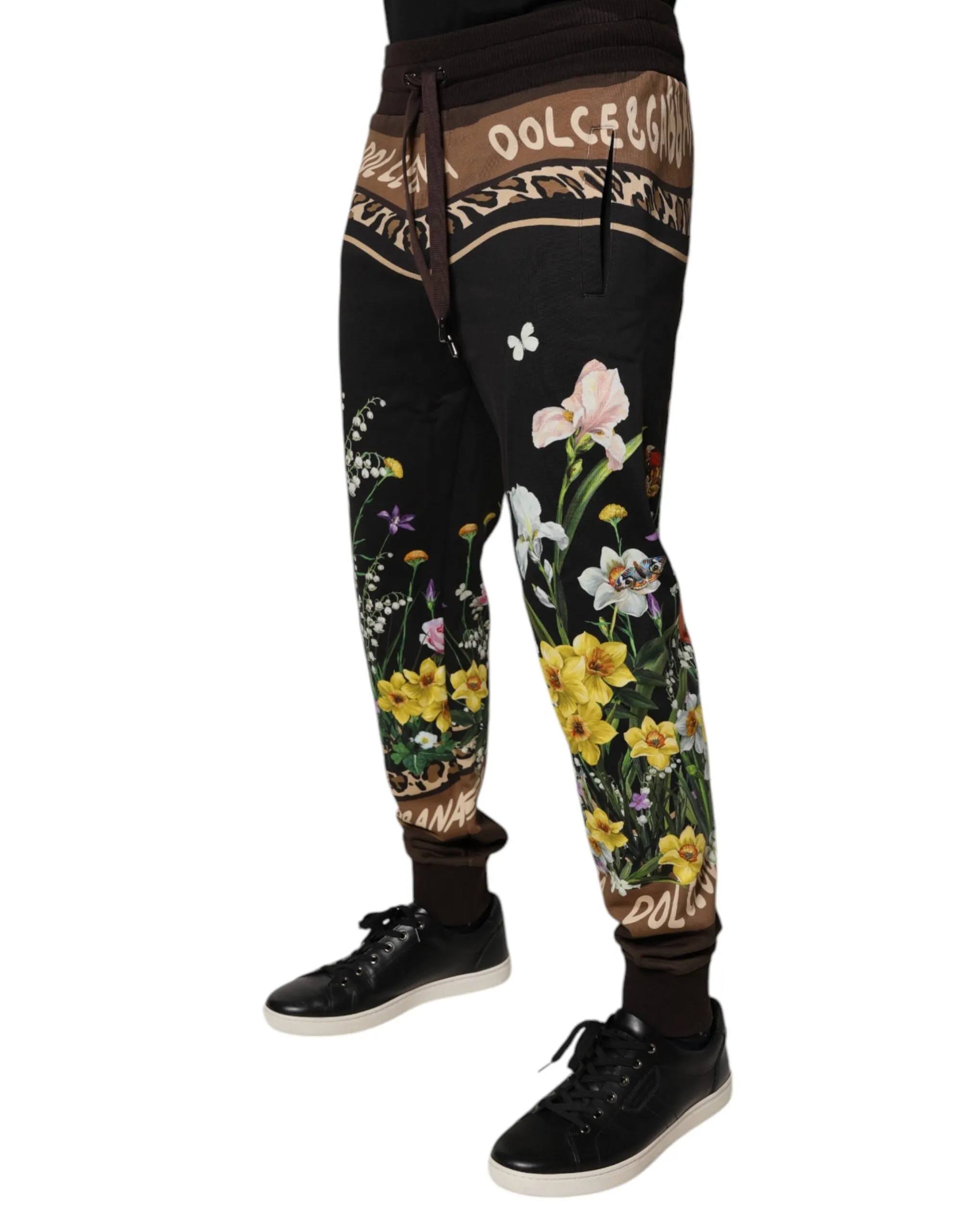 Dolce & Gabbana Floral Cotton Jogger SweatMen's Men's Pants