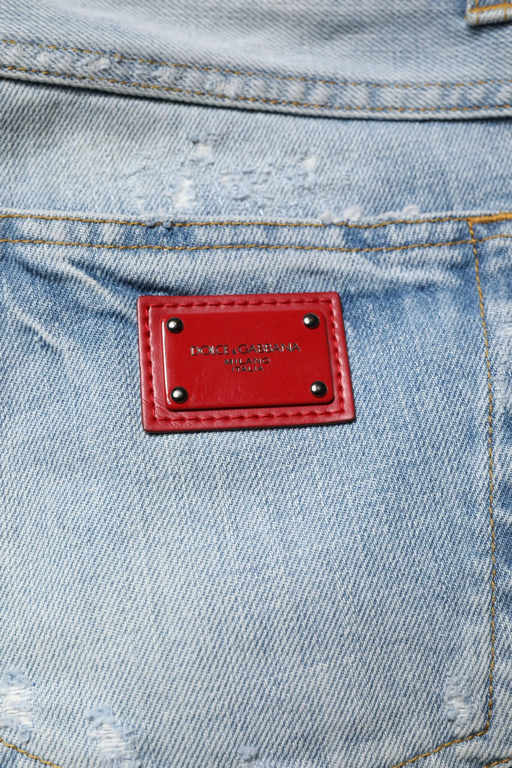 Dolce & Gabbana Tatte Cotton Skinny Men Men's Jeans