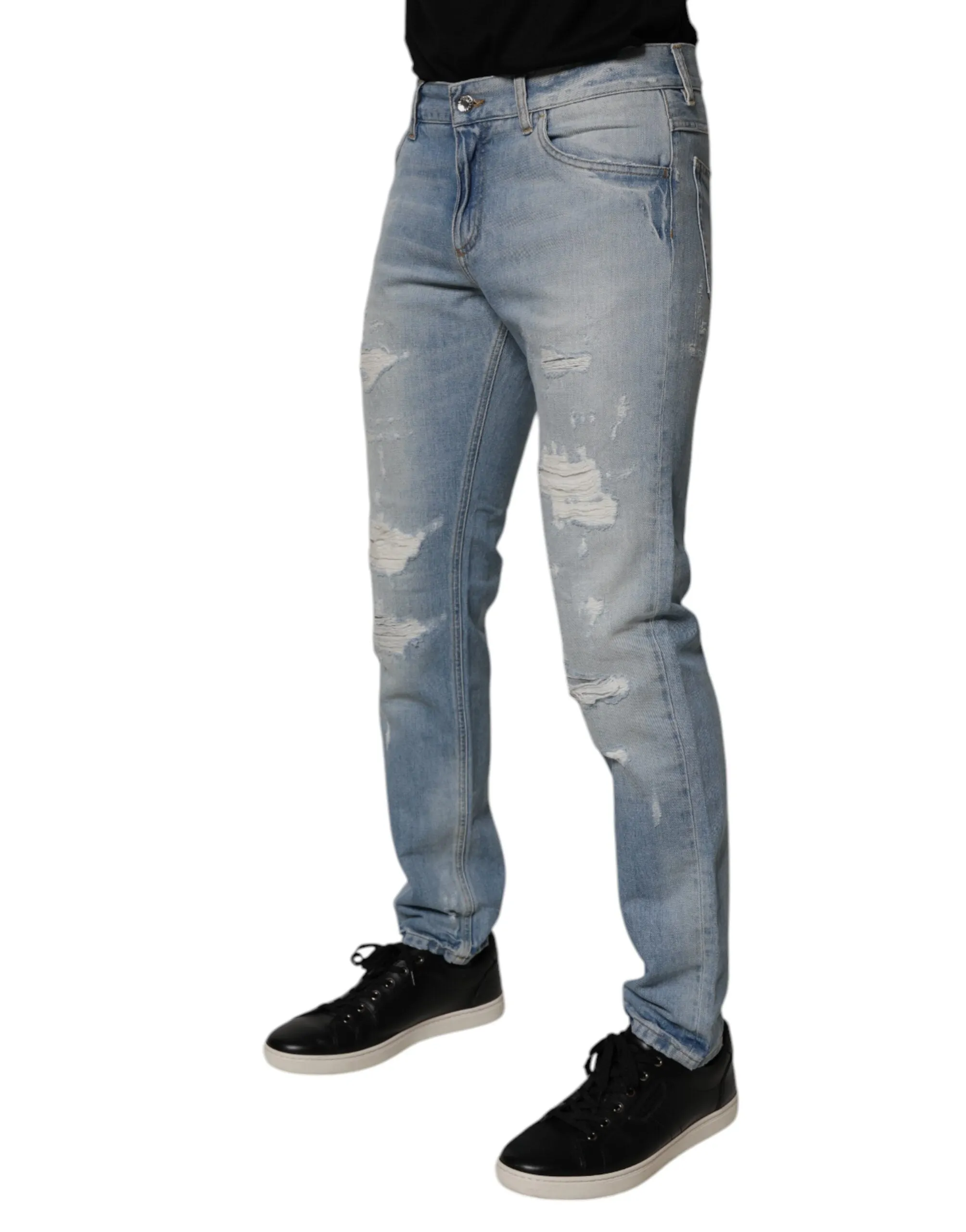 Dolce & Gabbana Tatte Cotton Skinny Men Men's Jeans