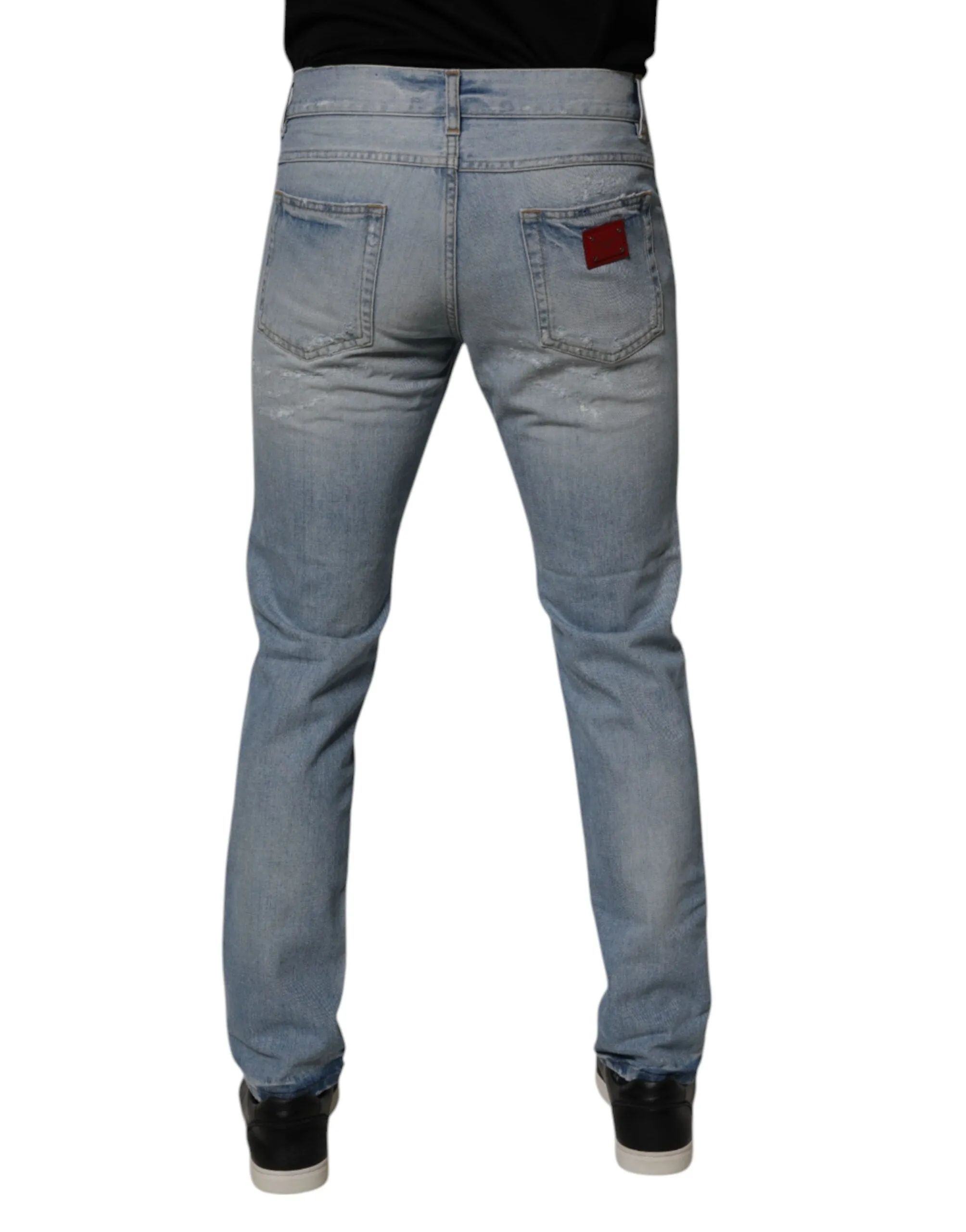 Dolce & Gabbana Tatte Cotton Skinny Men Men's Jeans