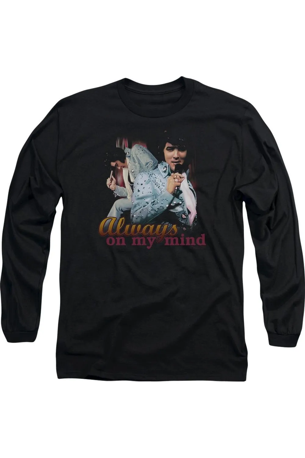Elvis Presley Always On My Mind Long Sleeve Adult Tee / T-Shirt