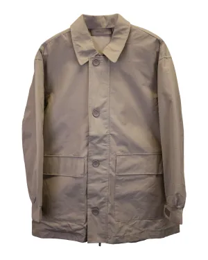 Essentials Fear of God Utility Jacket in Beige Cotton