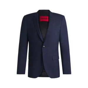 Extra-slim-fit suit jacket in melange wool