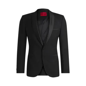 Extra-slim-fit tuxedo jacket in wool