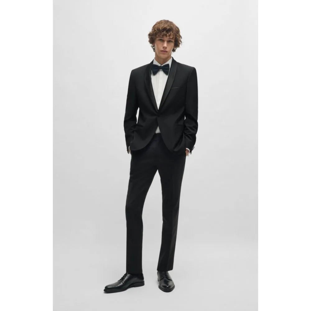 Extra-slim-fit tuxedo jacket in wool