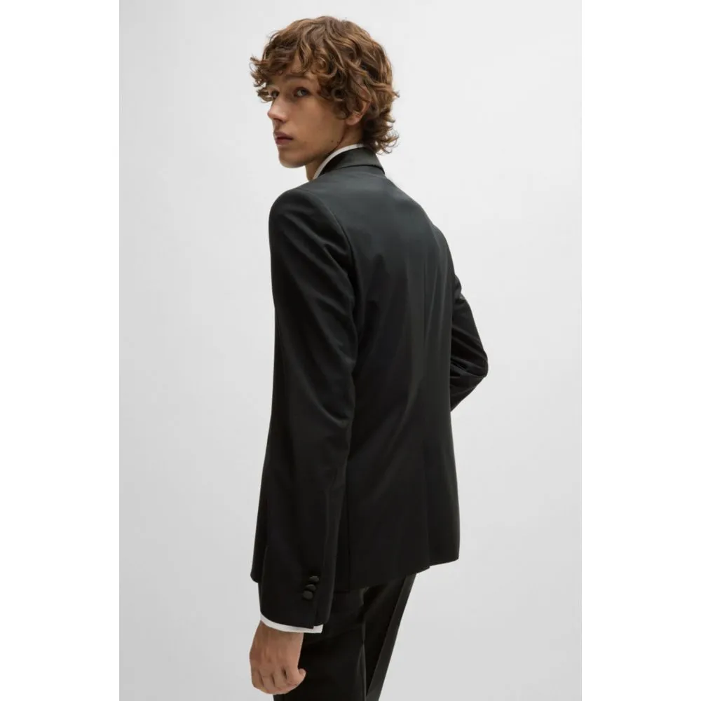Extra-slim-fit tuxedo jacket in wool