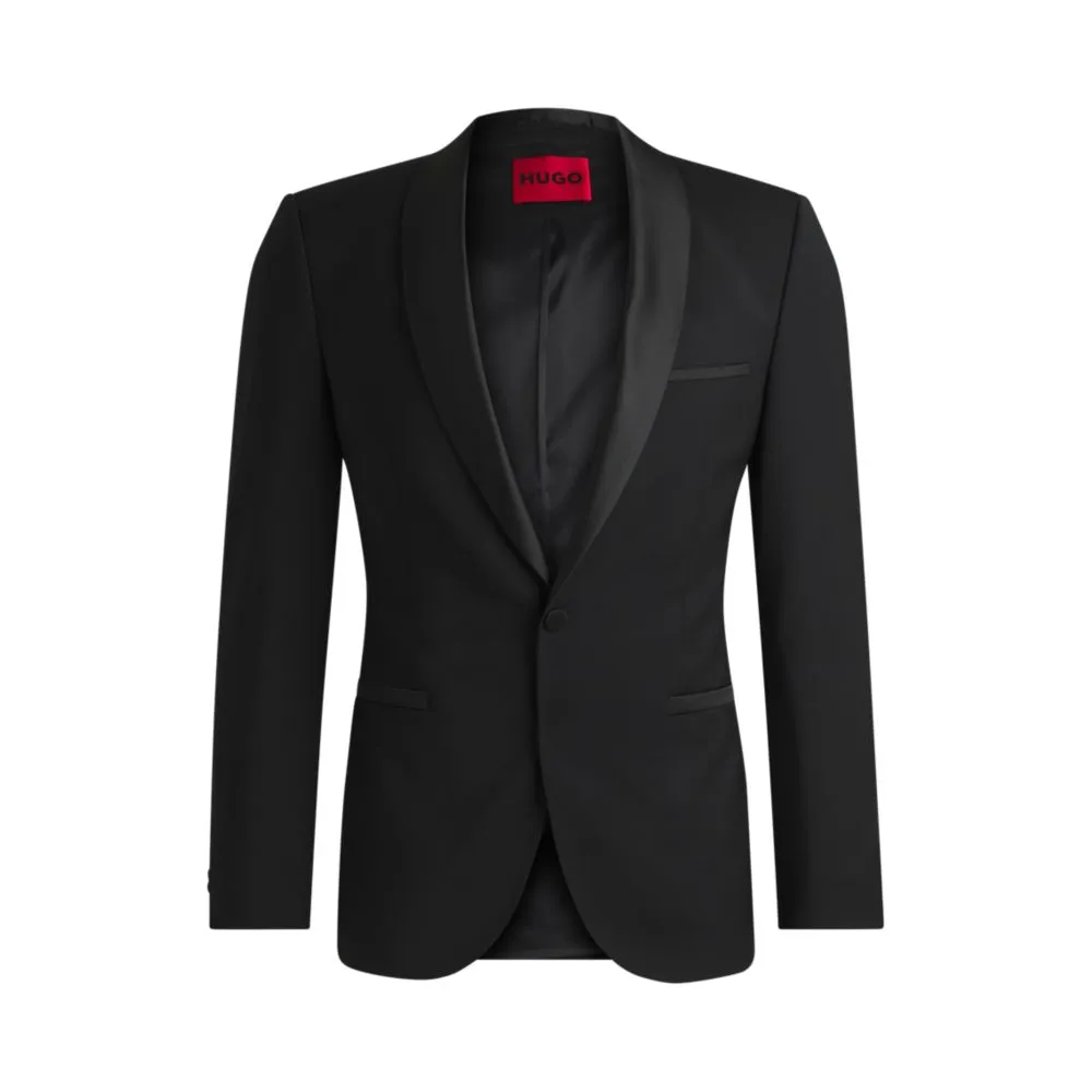 Extra-slim-fit tuxedo jacket in wool