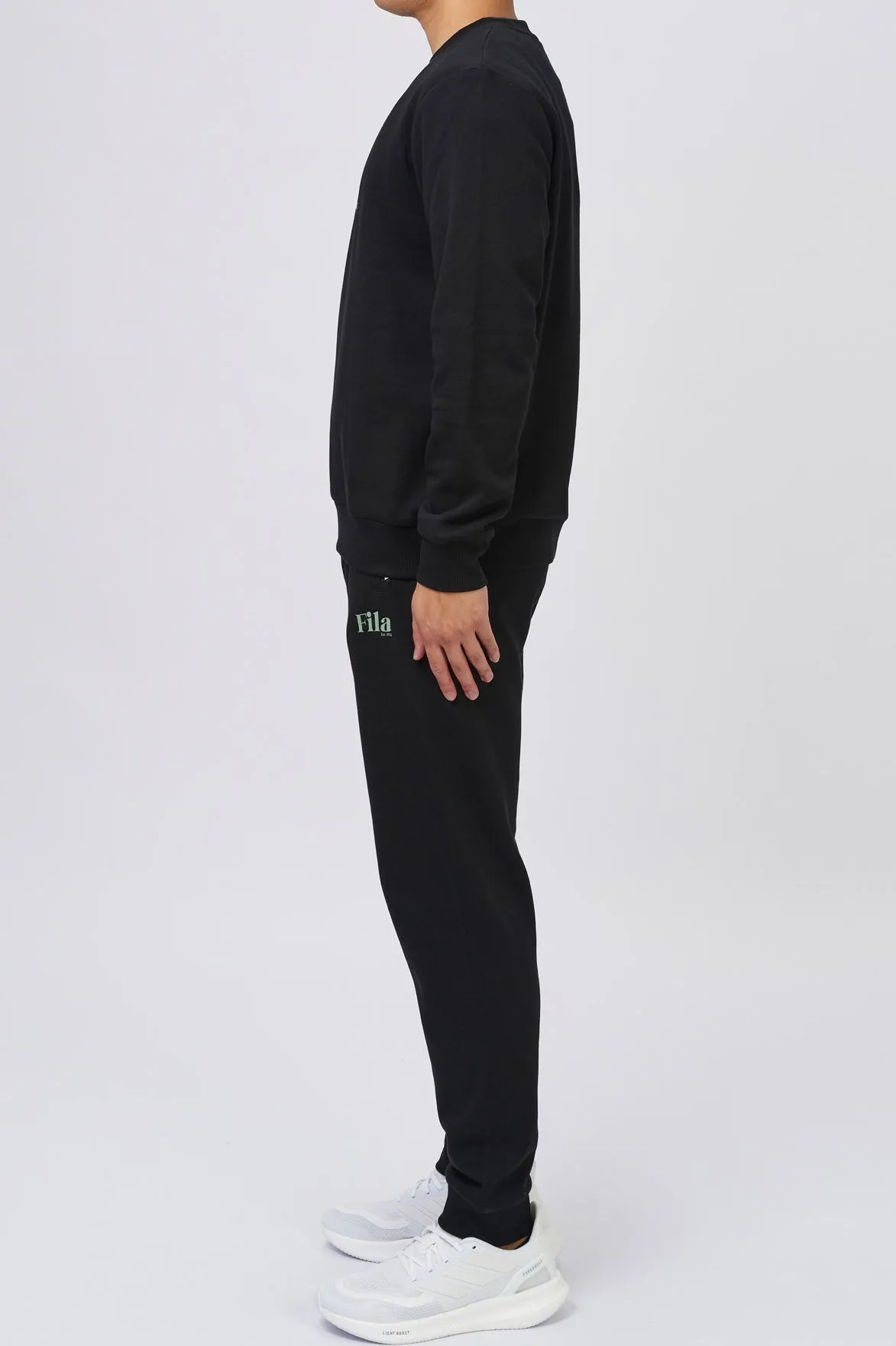 FILA MEN'S JAMIE BLACK CREW SWEATSHIRT