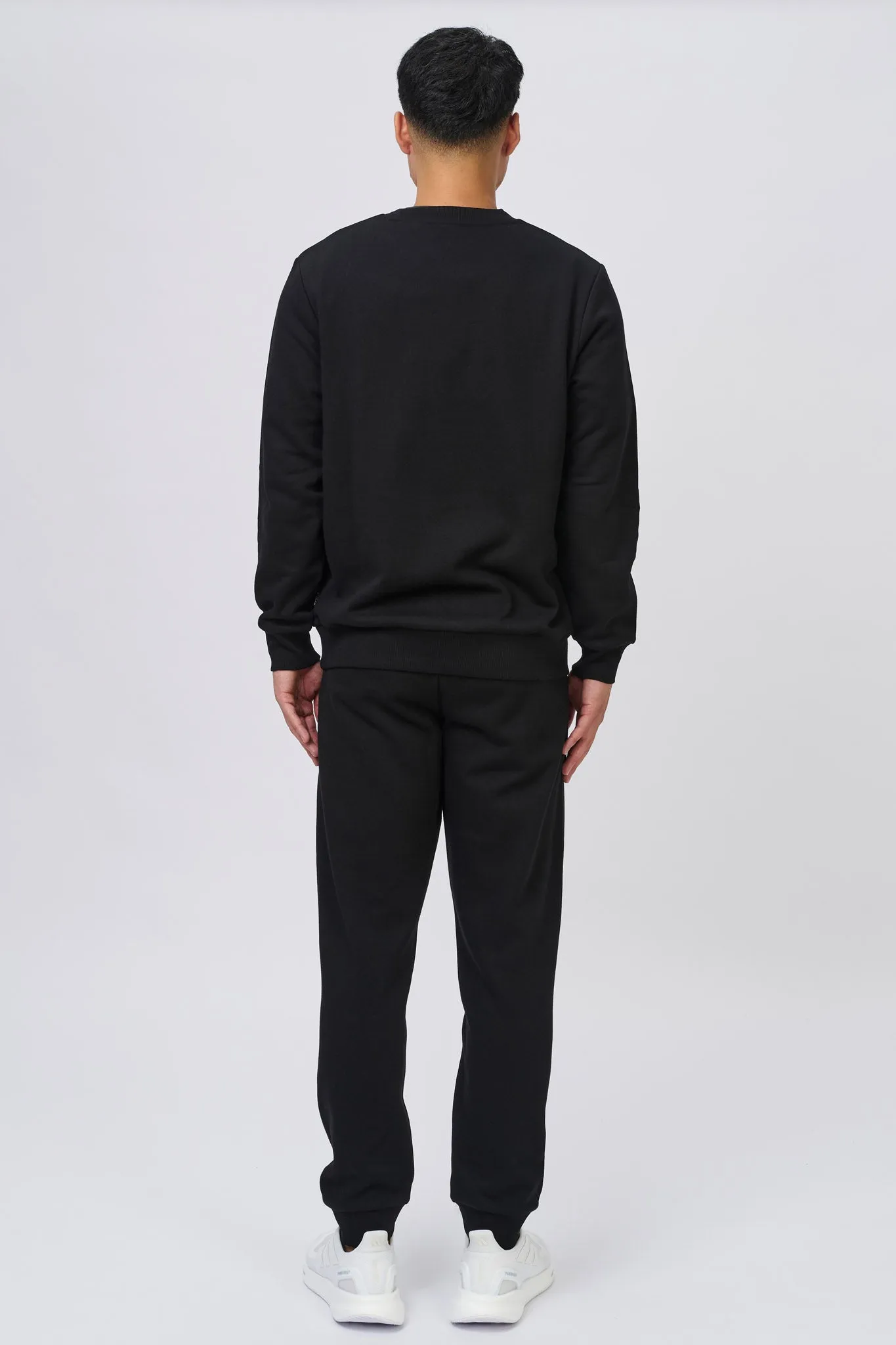 FILA MEN'S JAMIE BLACK CREW SWEATSHIRT